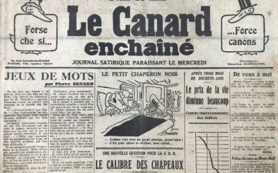 N° 1004 du Canard Enchaîné –  25 Septembre 1935