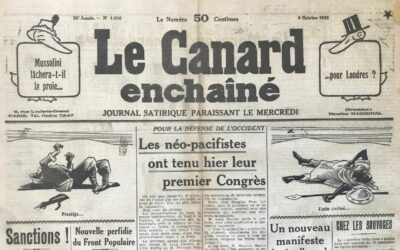 N° 1006 du Canard Enchaîné –  9 Octobre 1935