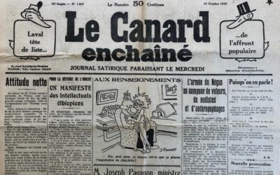 N° 1007 du Canard Enchaîné –  16 Octobre 1935