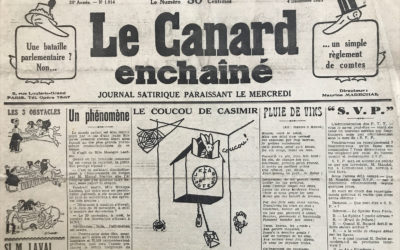 N° 1014 du Canard Enchaîné –  4 Décembre 1935
