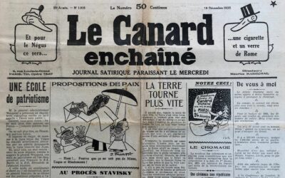 N° 1016 du Canard Enchaîné –  18 Décembre 1935