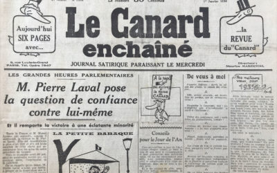 N° 1018 du Canard Enchaîné –  1 Janvier 1936