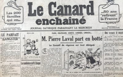 N° 1021 du Canard Enchaîné –  22 Janvier 1936