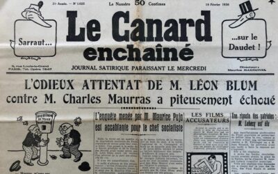 N° 1025 du Canard Enchaîné –  19 Février 1936