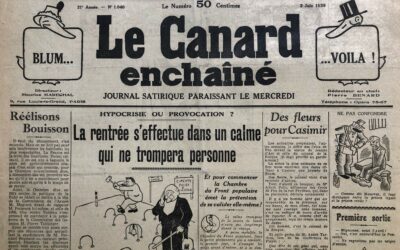 N° 1040 du Canard Enchaîné – 3 Juin 1936