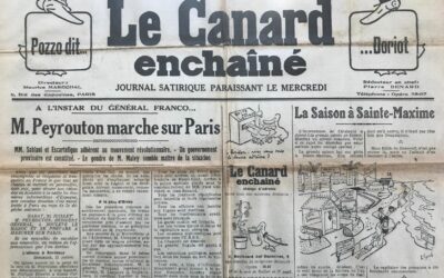 N° 1047 du Canard Enchaîné – 22 Juillet 1936