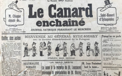 N° 1053 du Canard Enchaîné –  2 Septembre 1936