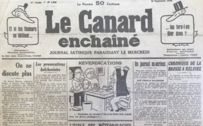 N° 1055 du Canard Enchaîné –  16 Septembre 1936