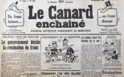 N° 1057 du Canard Enchaîné –  30 Septembre 1936