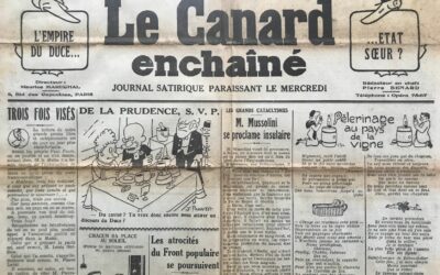 N° 1062 du Canard Enchaîné –  4 Novembre 1936