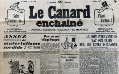 N° 1079 du Canard Enchaîné – 3 Mars 1937