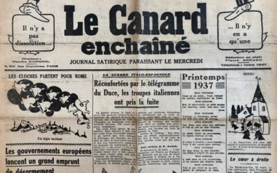 N° 1082 du Canard Enchaîné –  24 Mars 1937