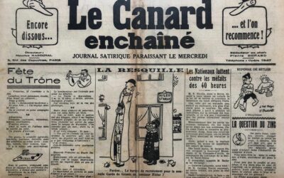 N° 1084 du Canard Enchaîné –  7 Avril 1937