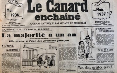 N° 1087 du Canard Enchaîné –  28 Avril 1937