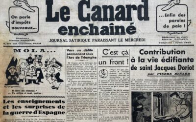 N° 1093 du Canard Enchaîné –  9 Juin 1937