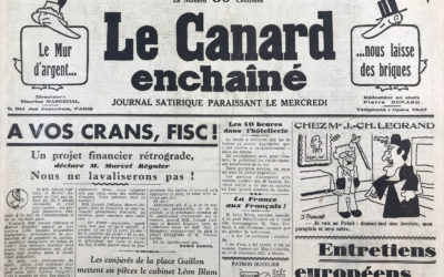 N° 1094 du Canard Enchaîné –  16 Juin 1937