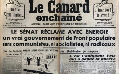 N° 1095 du Canard Enchaîné –  23 Juin 1937