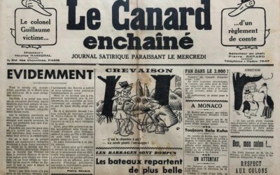 N° 1100 du Canard Enchaîné –  28 Juillet 1937