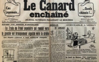 N° 1101 du Canard Enchaîné –  4 Août 1937