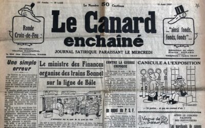 N° 1102 du Canard Enchaîné –  11 Août 1937