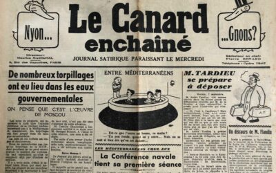 N° 1106 du Canard Enchaîné –  8 Septembre 1937