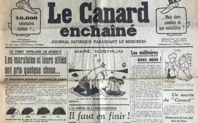 N° 1112 du Canard Enchaîné –  20 Octobre 1937