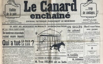 N° 1120 du Canard Enchaîné –  15 Décembre 1937