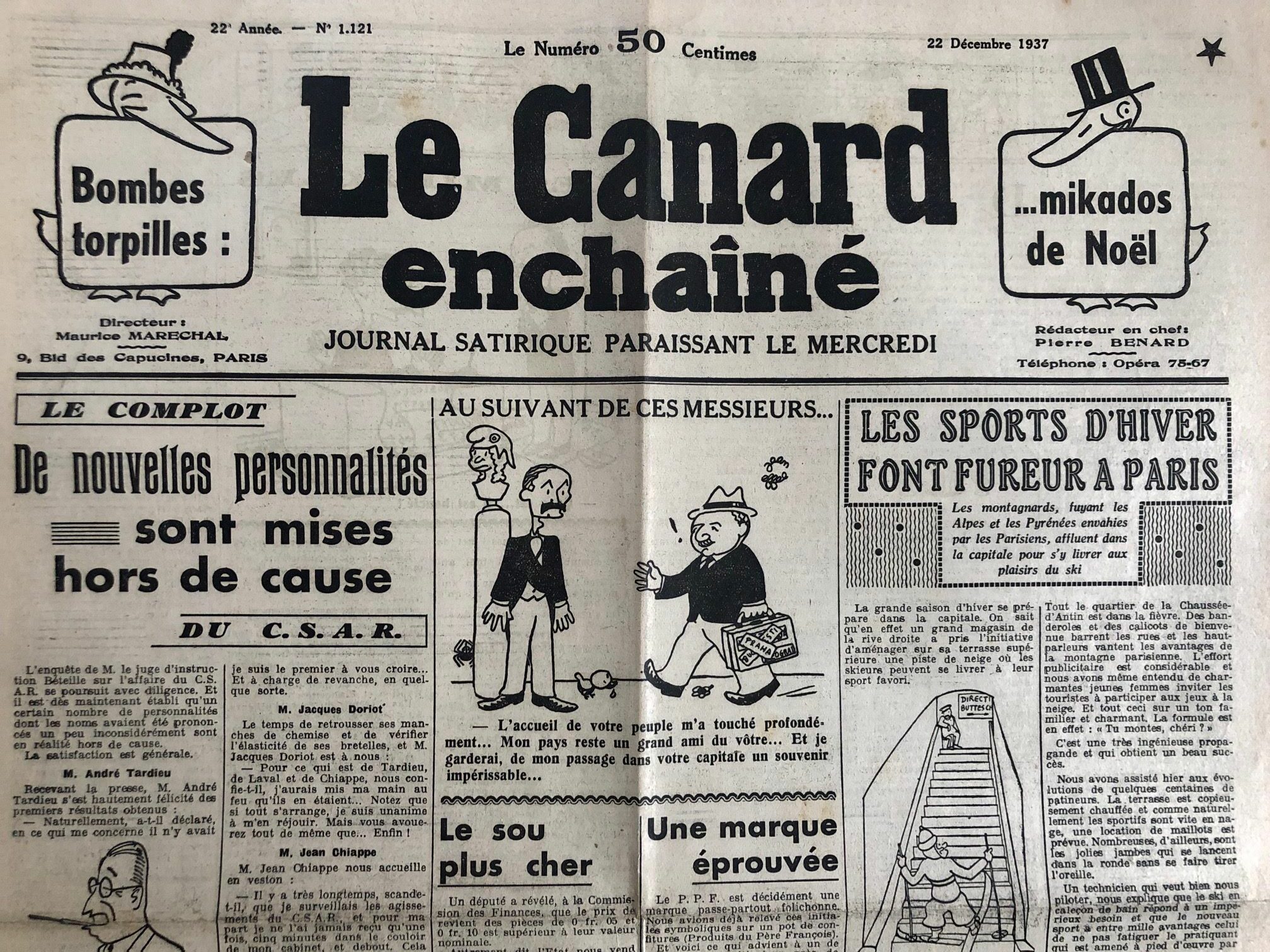 1121 Couac ! | Acheter un Canard | Vente d'Anciens Journaux du Canard Enchaîné. Des Journaux Satiriques de Collection, Historiques & Authentiques de 1916 à 2005 ! | 1121 4 rotated