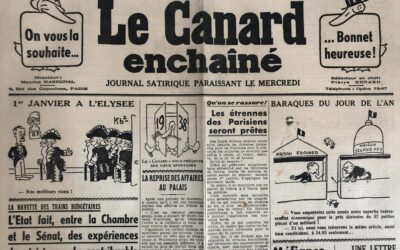 N° 1122 du Canard Enchaîné –  29 Décembre 1937