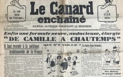 N° 1125 du Canard Enchaîné –  19 Janvier 1938