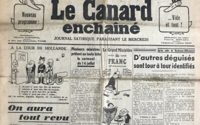 N° 1126 du Canard Enchaîné –  26 Janvier 1938