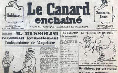 N° 1130 du Canard Enchaîné –  23 Février 1938