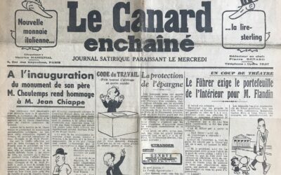 N° 1131 du Canard Enchaîné –  2 Mars 1938