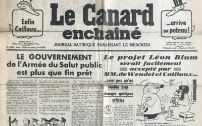 N° 1136 du Canard Enchaîné –  6 Avril 1938