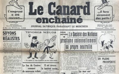 N° 1142 du Canard Enchaîné –  18 Mai 1938