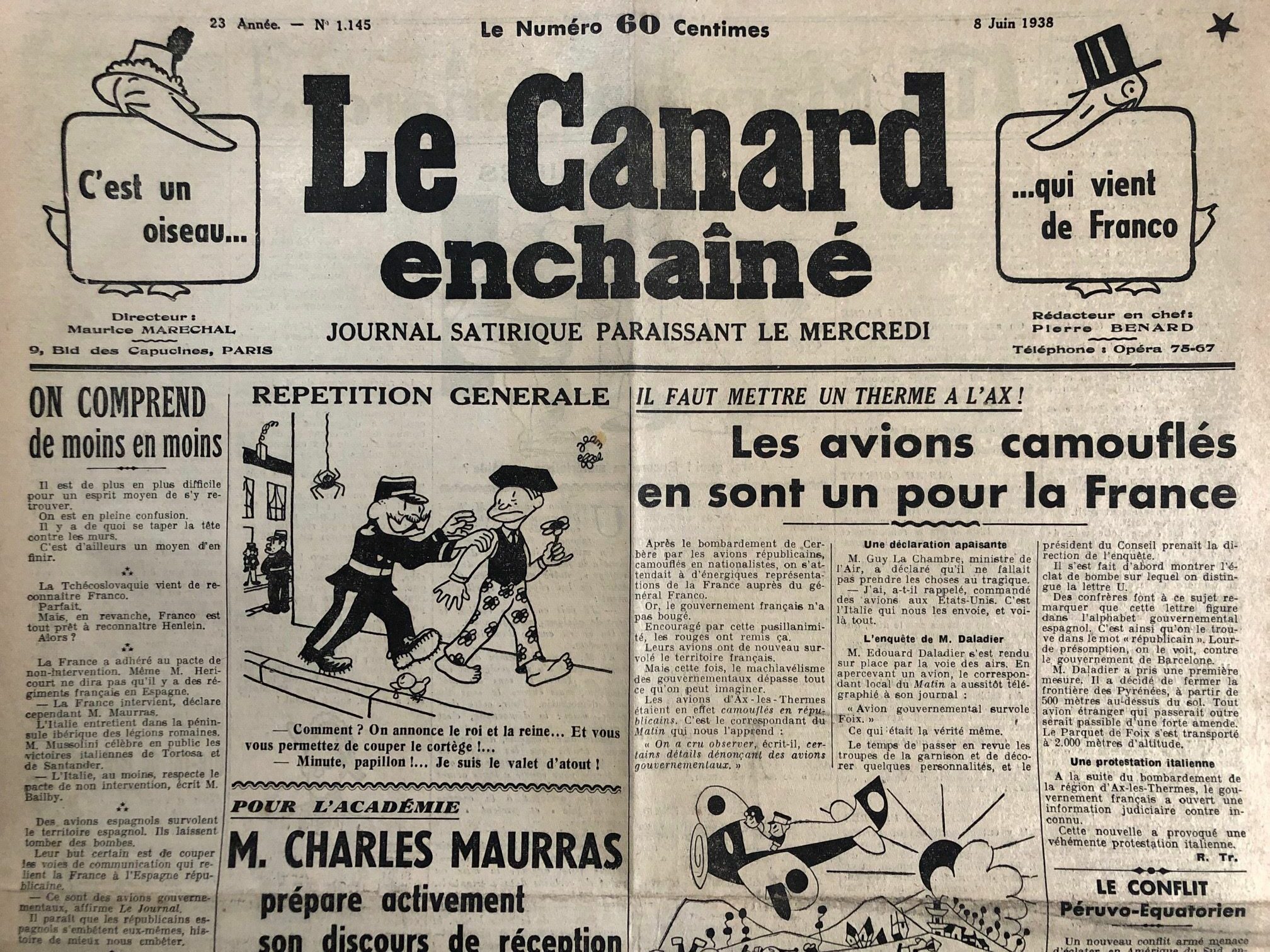 Couac ! | Acheter un Canard | Vente d'Anciens Journaux du Canard Enchaîné. Des Journaux Satiriques de Collection, Historiques & Authentiques de 1916 à 2005 ! | 1145 1 rotated