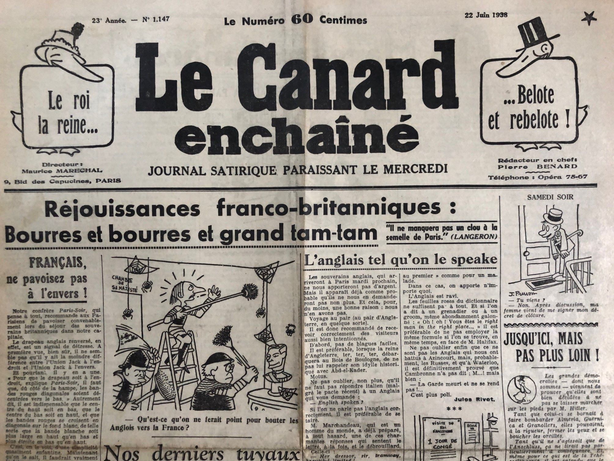 Couac ! | Acheter un Canard | Vente d'Anciens Journaux du Canard Enchaîné. Des Journaux Satiriques de Collection, Historiques & Authentiques de 1916 à 2005 ! | 1147 1