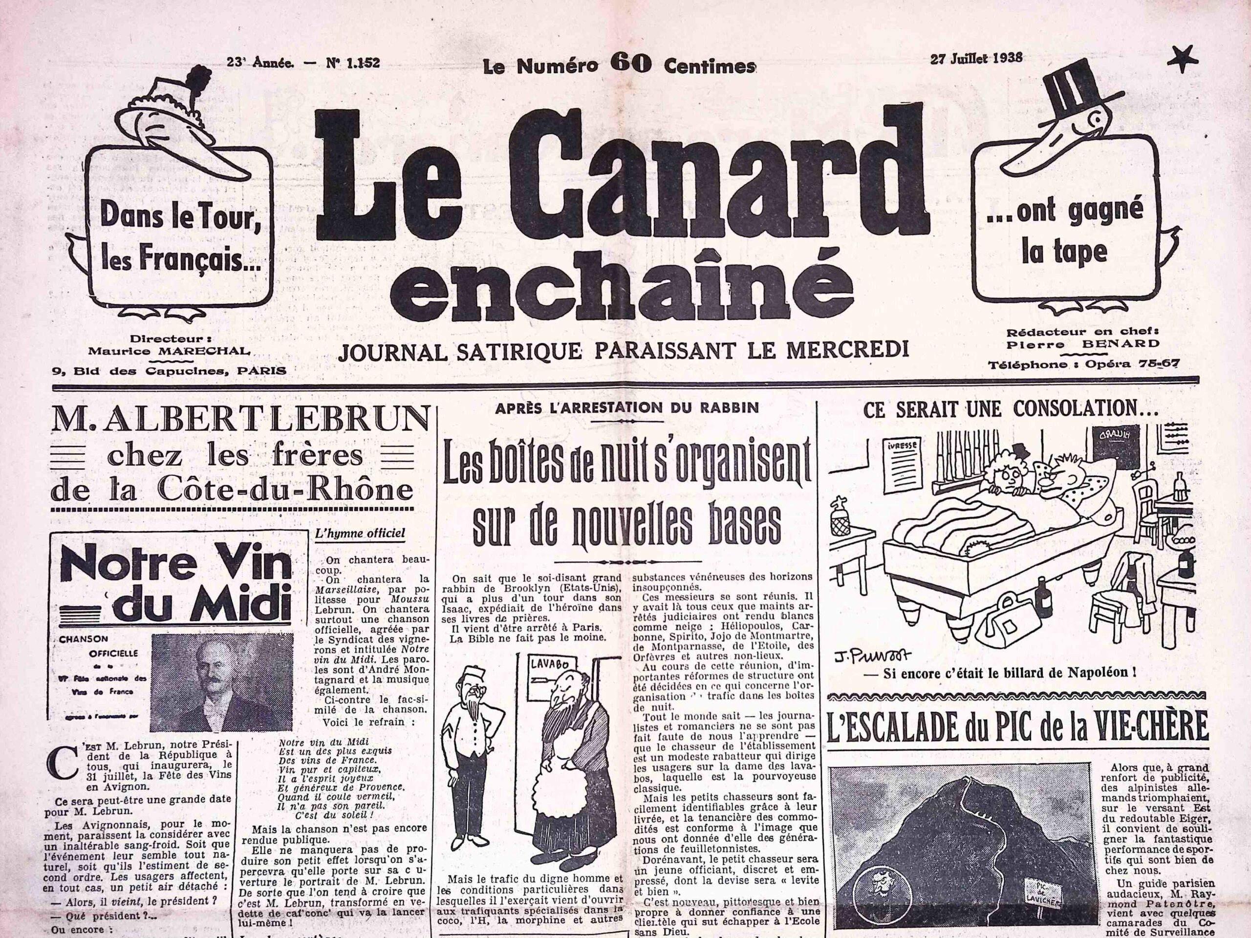Couac ! | Acheter un Canard | Vente d'Anciens Journaux du Canard Enchaîné. Des Journaux Satiriques de Collection, Historiques & Authentiques de 1916 à 2004 ! | 1152 scaled
