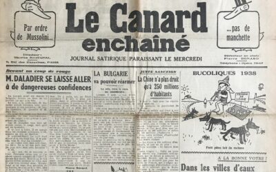 N° 1153 du Canard Enchaîné –  3 Août 1938