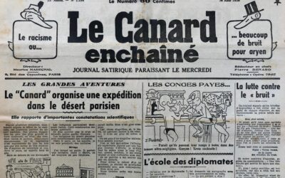N° 1154 du Canard Enchaîné –  10 Août 1938