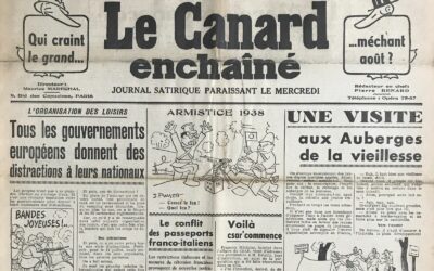 N° 1155 du Canard Enchaîné –  17 Août 1938