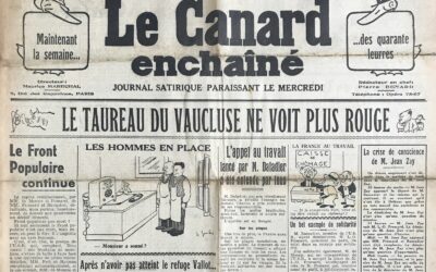 N° 1156 du Canard Enchaîné –  24 Août 1938