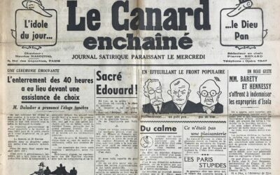 N° 1157 du Canard Enchaîné –  31 Août 1938