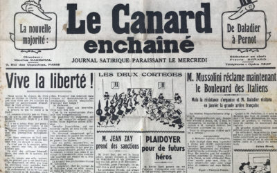 N° 1171 du Canard Enchaîné – 7 Décembre 1938