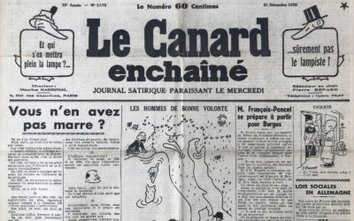 N° 1173 du Canard Enchaîné – 21 Décembre 1938
