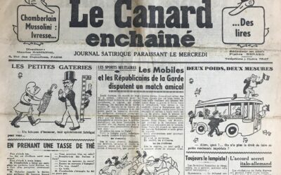 N° 1176 du Canard Enchaîné –  11 Janvier 1939