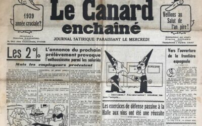 N° 1178 du Canard Enchaîné –  25 Janvier 1939