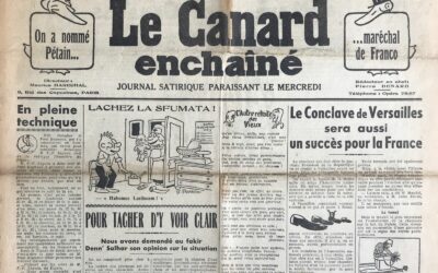 N° 1184 du Canard Enchaîné –  8 Mars 1939