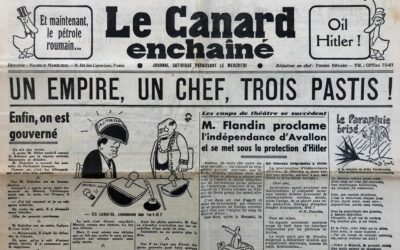 N° 1186 du Canard Enchaîné –  22 Mars 1939