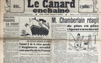 N° 1189 du Canard Enchaîné –  12 Avril 1939